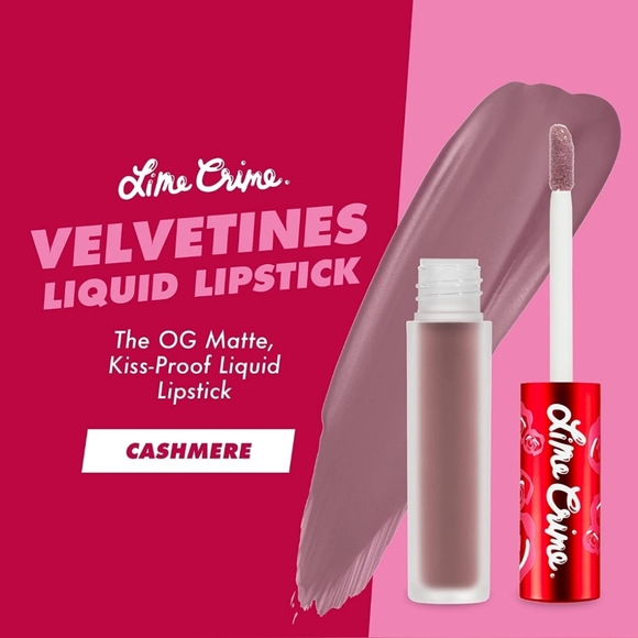 Cashmere | Velvetine Liquid Lipstick | Lime Crime | Brand New in Box | Authentic - Picture 6 of 16